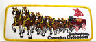 Vintage Budweiser Champion Clydesdales Large Jacket Patch Anheuser Busch Brewery