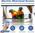120 Inch Projector Screen Motorized 4 3 Hd Electric Rising Projector Screen Pull