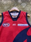 Vintage Asics Melbourne Demons Afl Men   s Jersey Guernsey Size M Made Aus