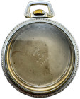 Antique 18s Keystone Open Face Pocket Watch Case Chrome Platedlocomotive Usa