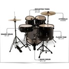 Spl Unity 5-piece Drum Set W hardware  Cymbals And Throne Black Refurbished