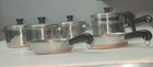 Vtg 11 Piece Revere Ware Kids Toy Copper Bottom Cooking Set W Rare Double Boiler