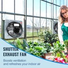 Uimoso  Shutter Exhaust Fan Shop Exhaust Fan 16   Wall Mounted Aluminum 2000 Cfm