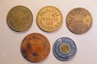 5 South Carolina Parking Tokens - Clemson  Beaufort  Greenwood  Newberry    Spg