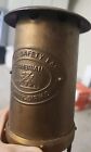 Vintage Miners Oil Lamp Solid Cast And Tooled Brass  Sir H Davy