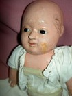 Rare Antique Motschmann Taufling Doll  Baby W floating Joints   Working Squeaker