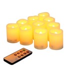 Flameless Votive Candles With Remote Control And Timer Bulk Set Of 10 Tealight 
