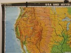 Wall Map Usa Mexico Caribbean Cuba Central America 204x161c Wall Map Gdr 1976