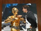 Harrison Ford   Anthony Daniels Hand Signed Star Wars Autograph Beckett Bas Loa