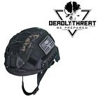 Superlite Ballistic Tactical Combat Helmet Nij Iiia Medium Large W  Camo Cover