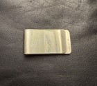Southwestern Genuine Turquoise Silvertone Money Clip Vintage Native American