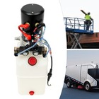22 Mpa Hydraulic Pump 6 Quart Single Acting Dump Trailer Pump Power Unit Dc 12v