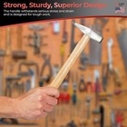 Steel Metal Hammer Set Wood Handle 3 Sizes Blacksmith Shape Design Cast Master