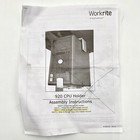 New Workrite Ergonomics 920-t Cpu Holder Under Desk Slide   Swivel Mount Read