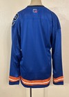 Russell Athletic Size Medium Long Sleeve Hockey Jersey Mesh Cobalt Blue New