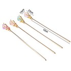 Purple Pretty Chinese Style Retro Hair Stick Hairpin  Women Metal Rhinestone 