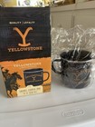 Yellowstone Dutton Ranch Enamel Black  Campfire Mug  Metal  Tin  New