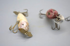 Lot Of Four Vintage Fishing Lures  Large One Is A Jitterbug  Others Not Sure