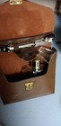 Vintage Leather Case Portable Mini Travel Barstampede 1983
