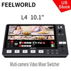 Feelworld L4 Multi-camera Video Mixer Switcher With 10 1 touchscreen Sdi Hdmi Us