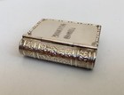 Sterling Silver Pill Box Book Style With Gorgeous Design On The Edges Solid 925