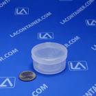 12 Small Round Clear Plastic Lightweight Containers Storage sample With Lid Usa