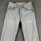 1993 Vtg Levi s 501 Jeans Straight Leg Mens 31x30 29x30 Fits  Light Wash Us Made