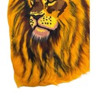 Vtg Punch Needle Beautiful Lion King Embroidery Back Patch Art Unique Large 13 