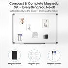 Magnetic White Board For Wall  36  X 24  Dry Erase Board Kit With 2 Magnetic    