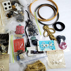 Vintage Lot Mixed Button Snaps Needles Hooks Notions Thread Sewing Crafts