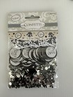  8  True Love Confetti Triple Pack Wedding Glitter Table Decorations Black White