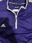 Adidas Men s 2xl Climalite Golf 1 4 Zip Purple Wind Performance Pullover Jacket