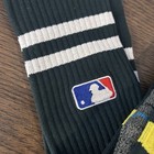 New Stance Mlb Otc Over The Calf Baseball Socks Green White Yellow Stripes Med