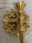 Vintage 1964 Mcm Dart Industries Goldtone Wall Candleholder Sconce