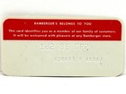 Vintage Bambergers Credit Card Newark Nj Before It Became Macys In 1986