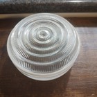 Mcm Round Glass 5 3 4 Fitter Flush Mount White Ring Ceiling Light Fixture Cover 