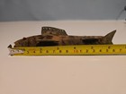 Vintage Ice Fishing Decoy Handmade Wood Hand Painted Folk Art Fish Lure Antique