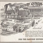1865 Eastern Express Company Railroad Receipt Boston British Province Train