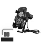 Motorcycle Phone Fast Charger Holder Rear Mirror Mount For Apple Iphone Samsung