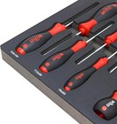 Wiha 91851 45-piece Knife Maintenance Magnetic Workstation Tray Set Tools Kit