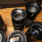 Lot Of Older  Various Auto Focus Slr Camera Lenses    Untested