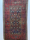 Vintage Beautiful Hand Knotted Distressed Worn Oriental Wool Rug 148x86 Cm