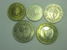 Bahrain 5 Coins Set 10  25  50   100 Fils 1960 - 2010