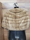 Vintage Natural Ranch Mink Fur Coat Honey Blonde Champagne Soft Real Fur Jacket