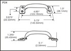 Door Pull  Steel  5-3 4   Made In Taiwan 2 Pack Zinc Plated
