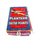 Planters Spanish Salted Peanuts Cardboard Store Display Box Keep Em Flying 1940s