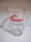 Hamm   s Beer Glass Pitcher Born In The Land Of Sky Blue Water Vintage