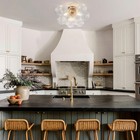 Semi Flush Chandelier Gold  Modern Light Fixtures Ceiling Mount Visual Comfor   