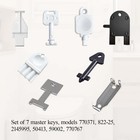   8pcs    Dispenser Key Set For Most Popular Paper Towel   toilet Paper   soap    