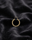 Brass Filigree Hoop Earrings Boho Tribal Mandala Drop Unique Jewelry Gift Her